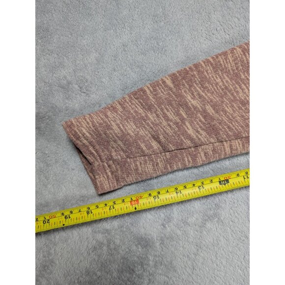 Prana Cowl Neck Top Womens Small Heathered Brown Long Sleeve Knit Outdoor Hiking - Picture 7 of 8